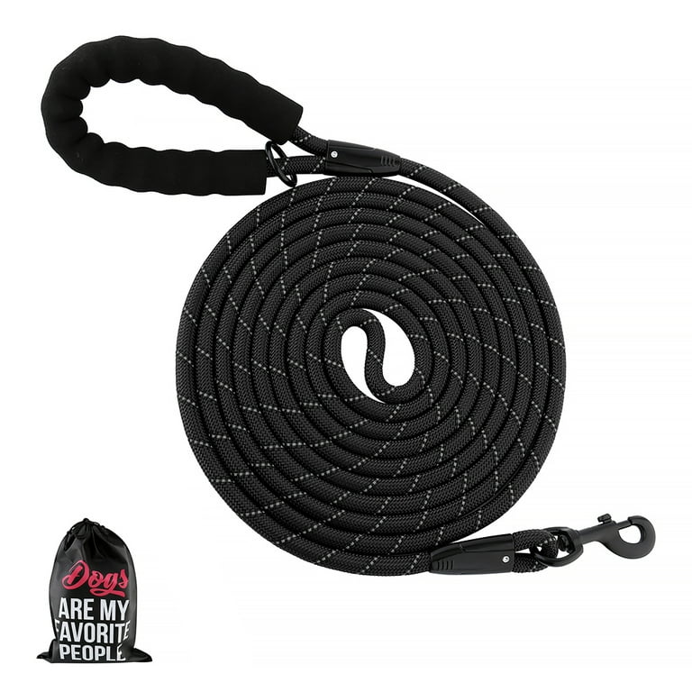 Plutus Pet Long Rope Dog Leash, Heavy Duty, Reflective, With