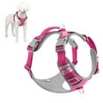 thumbnail image 1 of Plutus Pet No Pull Dog Harness, Release At Neck, Reflective Adjustable Dog Vest Harness, Easy Control Handle for Walking, for Small Medium Large Dogs, Hot Pink, M, 1 of 8