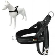 Plutus Pet No Pull Dog Harness with Breathable Mesh Padded, Adjustable Reflective Escape Proof Dog Harness, Quick Fit Dog Vest Harness for Small Medium Large Dogs(XS, Black)