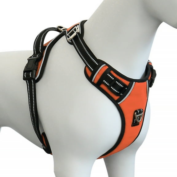 Plutus Pet No Pull Dog Harness, Release at Neck, Adjustable Reflective Dog Vest Harness, Soft Padded with Easy Control Handle, for Small Medium Large Dogs