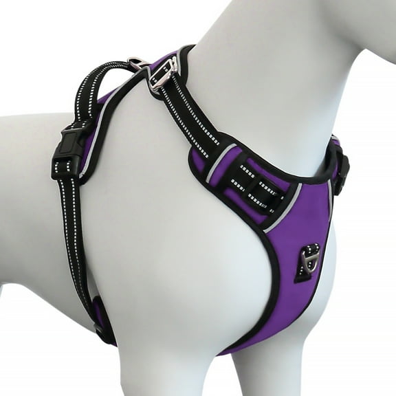 Plutus Pet No Pull Dog Harness, Release at Neck, Adjustable Reflective Dog Vest Harness, Soft Padded with Easy Control Handle, for Small Medium Large Dogs