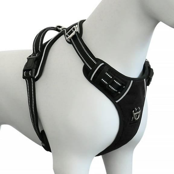 Plutus Pet No Pull Dog Harness, Release at Neck, Adjustable Reflective Dog Vest Harness, Soft Padded with Easy Control Handle, for Small Medium Large Dogs