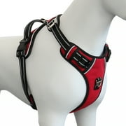 Plutus Pet No Pull Dog Harness, Release at Neck, Adjustable Reflective Dog Vest Harness, Soft Padded with Easy Control Handle, for Small Medium Large Dogs