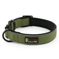 thumbnail image 1 of Plutus Pet Tactical Dog Collar, Reflective, Adjustable Heavy Duty Dog Collar, Soft Padded and Comfortable, for Small Medium and Large Dogs (Ranger Green, M), 1 of 7