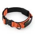 thumbnail image 1 of Plutus Pet Tactical Dog Collar with Tracker Packet for AirTag, Adjustable Reflective Nylon Collar, Metal Buckle, Leather-Wrapped Handle, Soft Padded for Medium Large Dogs (Orange, L), 1 of 8