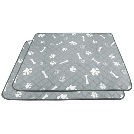 Plutus Pet Washable Pee Pads for Dogs, 2 Pack, Non-Slip Dog Pads with Heavy Absorbency, Reusable Training Pads, 24”x 18”