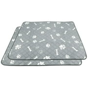 Plutus Pet Washable Pee Pads for Dogs, 2 Pack, Non-Slip Dog Pads with Heavy Absorbency, Reusable Training Pads, 24 x 18
