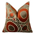 thumbnail image 1 of Plutus Pomegranate Handmade Throw Pillow-Color:Red/Brown,Size:12" x 20", 1 of 3