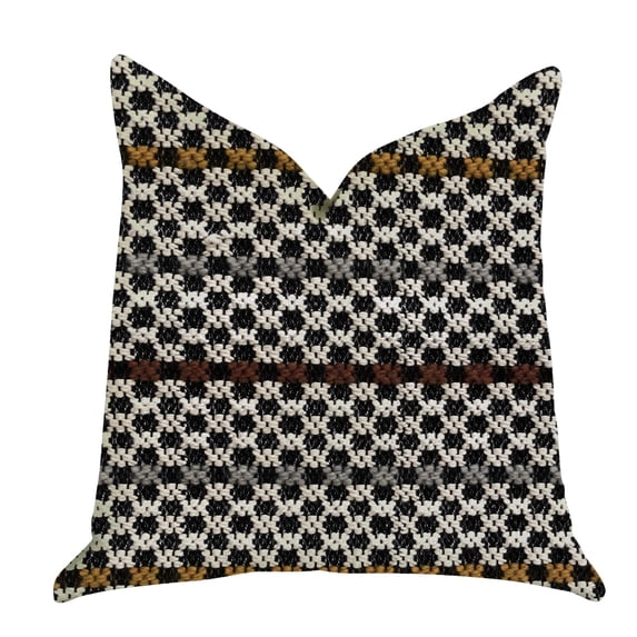 Plutus Poppy Chic Woven Luxury Throw Pillow in Multi Color 20"L x20"W