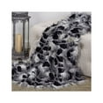 thumbnail image 1 of Plutus Porcupine Black and White Faux Fur Luxury Throw 90"W x 80"L, 1 of 2