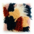 thumbnail image 1 of Plutus Brands Red, White, Blue Plutus Fanciful Boho Animal Faux Fur Luxury Throw Pillow 26 in x 26in, Double Sided 26" x 26", 1 of 3
