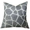 thumbnail image 1 of Plutus Rocky Way Onyx Handmade Throw Pillow - Black & Cream - 12 x 20 in., 1 of 3