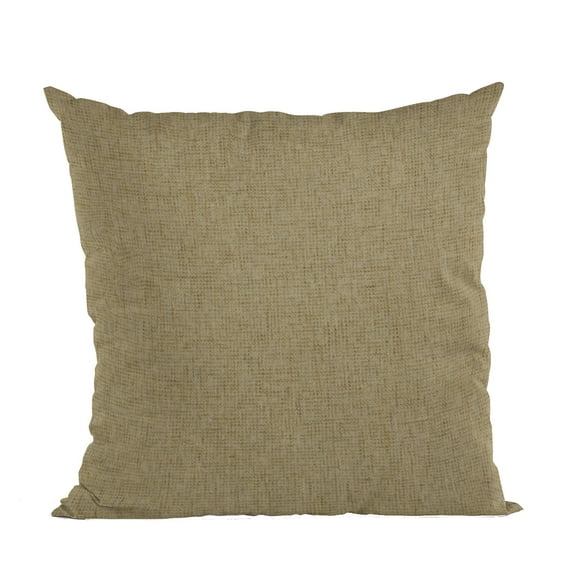 Plutus Safari Waffle Textured Solid, Sort Of A Waffle Texture Luxury Throw Pillow - Double sided 18" x 18"