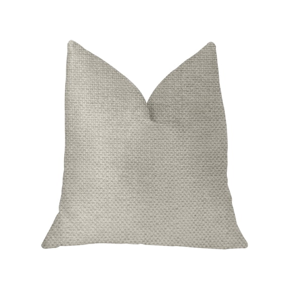 Plutus Sanctuary White Luxury Throw Pillow (pack Of 1)