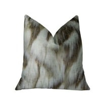 Plutus Sassy Tibet Fox Ivory Beige Handmade Luxury Pillow
