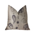 thumbnail image 1 of Plutus Seashell Bay Blue and Beige Luxury Throw Pillow 20"L x20"W, 1 of 2
