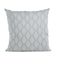 thumbnail image 1 of Plutus Silver Diamond Shiny Fabric With Embroydery Luxury Throw Pillow - Double sided 20" x 30" Queen, 1 of 2