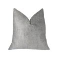 thumbnail image 1 of Plutus Silver Moon Gray and Silver Luxury Throw Pillow, 1 of 3