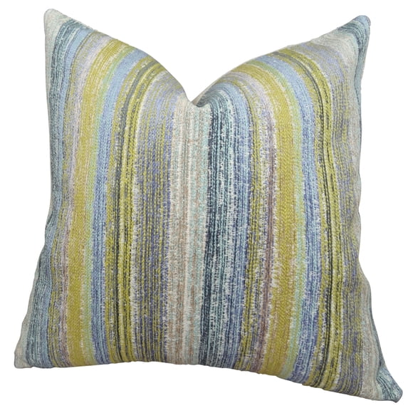 Plutus Spoft Strie Cornflower Handmade Throw Pillow