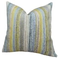 thumbnail image 1 of Plutus Spoft Strie Cornflower Handmade Throw Pillow, 1 of 3