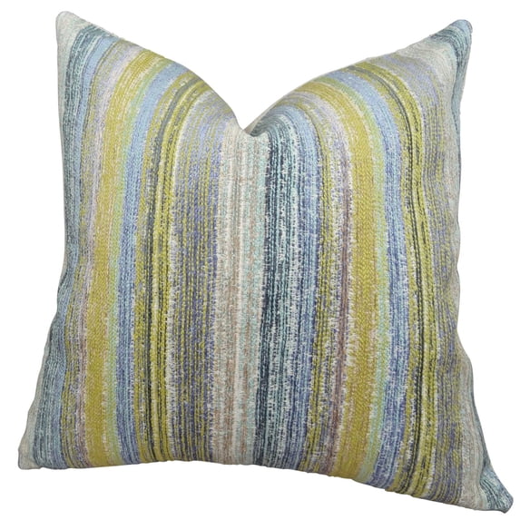 Plutus Spoft Strie Cornflower Handmade Throw Pillow
