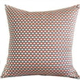 thumbnail image 1 of Plutus Sunny Cave Orange and Beige Luxury Throw Pillow, 1 of 3