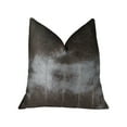 thumbnail image 1 of Plutus Tip Dyed Brown-Mink Handmade Throw Pillow, (Double sided 12" x 20"), 1 of 4