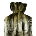 thumbnail image 1 of Plutus Tissavel Volga Rabbit Faux Fur Handmade Throw/Blanket-Color:Bronze/Brown,Size:60"W x 84"L, 1 of 4