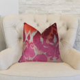 thumbnail image 1 of Plutus Velvet Bliss Coral Handmand Throw Pillow, (Double sided 12" x 20"), 1 of 4