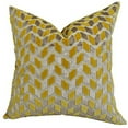 thumbnail image 1 of Plutus Velvet Rope Handmade Double Sided Throw Pillow - Copper & Taupe - 20 x 20 in., 1 of 3
