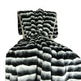 thumbnail image 1 of Plutus Wild Chinchilla Faux Fur Handmade Throw/Blanket-Color:Black/White,Size:108"W x 90"L, 1 of 3