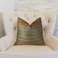 thumbnail image 1 of Plutus Zig Along Handmade Throw Pillow, (Double sided 24" x 24"), 1 of 4