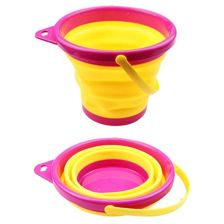 Plutyo Old Bucket Shovel Sand Bucket Bucket Sandbox Square Summer Party Foldable Bucket