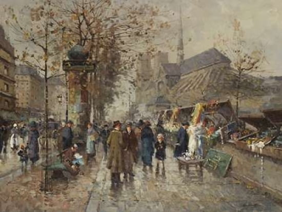 Pluvieux Market Canvas Art - Hovely (18 x 24)