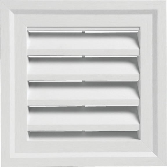 Ply Gem 14" x 14" Square White Gable Attic Vent SQGV1414 AW