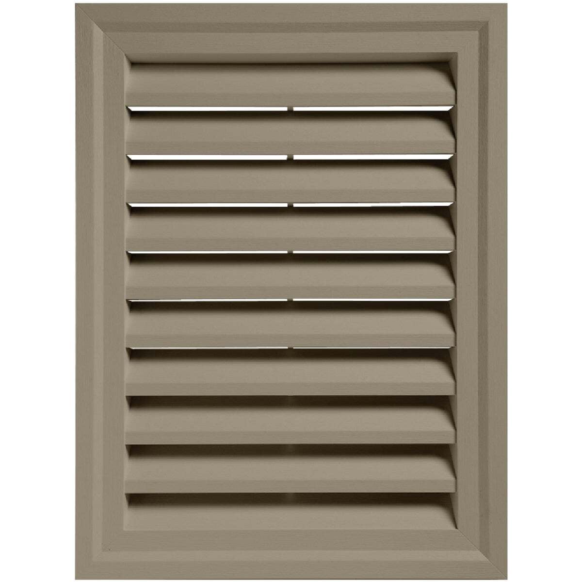 Alcoa Home Exteriors Gable Attic Vent Rectangular Adjustable Vinyl - Clay - 2 Pack, 18" x 24"