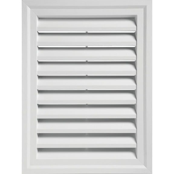 Ply Gem 24" x 30" Rectangular White Gable Attic Vent RECTGV2430 AW