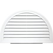Ply Gem 34 x 22 Half Round White Gable Attic Vent