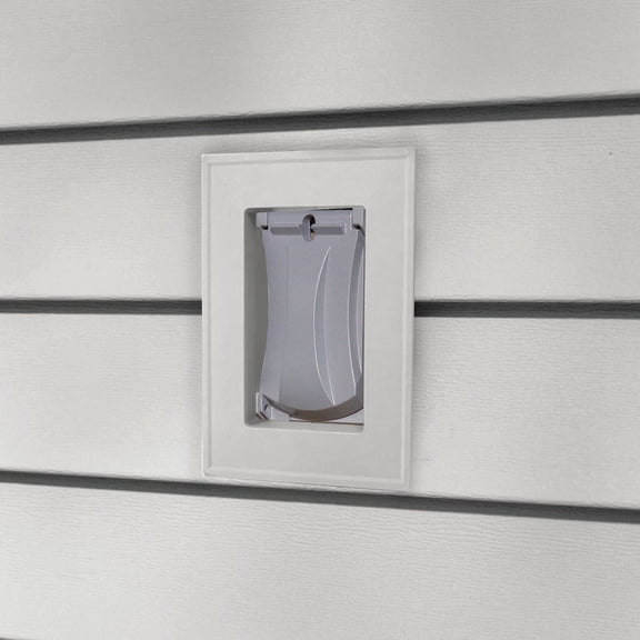 Mastic/Plygem Vinyl Mounting Block MBLOCKR - Easy Installation - 5-1/4" x 7" White