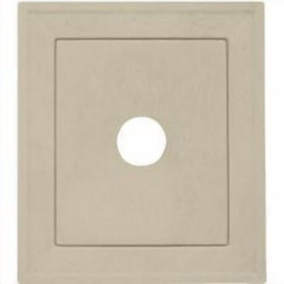 Mastic/Plygem UniBlock Vinyl Mounting Block - Specialty Wall Plate - 7-1/4 In. x 8-1/8 In. Tan