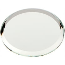 Plymor 1.5" Round, 3mm Thick Beveled Glass Mirror Circle, Pack of 2