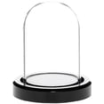 thumbnail image 1 of Plymor 1.85" x 2.875" Mini Glass Display Dome Cloche (Black Acrylic Base), 1 of 1