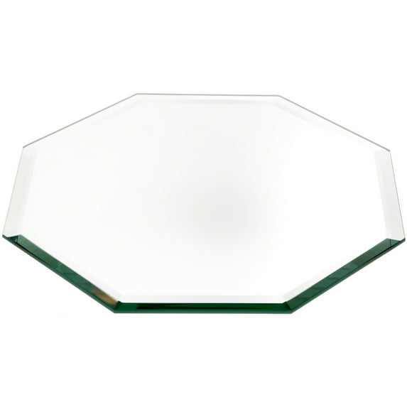 Plymor 10" Octagon, 5mm Thick Beveled Glass Mirror, Pack of 2