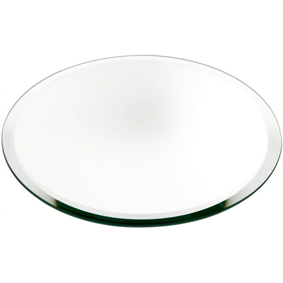 Plymor 10" Round, 5mm Thick Beveled Glass Mirror Circle