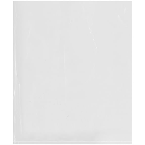 Plymor 10" x 12" (Case of 1,000), 2 Mil Flat Open Clear Plastic Poly Bags