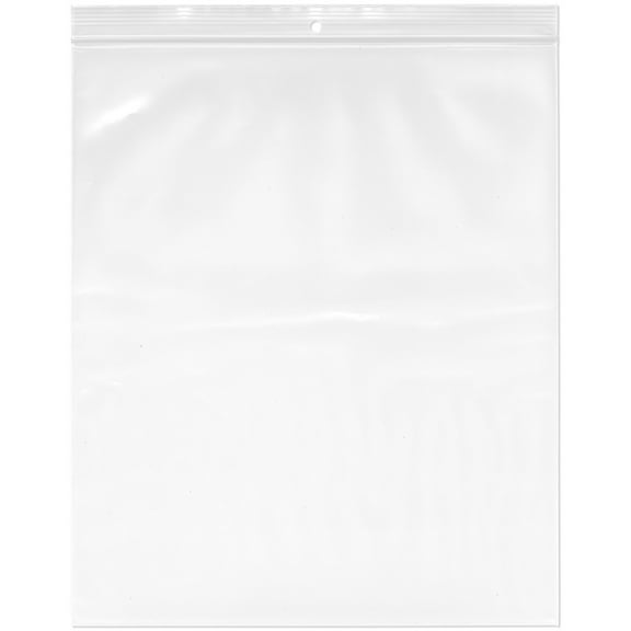 Plymor 10" x 12" (Pack of 50), 4 Mil with Hang-Hole Heavy Duty Zipper Reclosable Plastic Bags