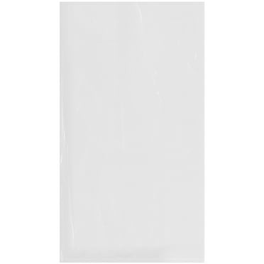 Plymor 10" x 18" (Pack of 100), 4 Mil Flat Open Clear Plastic Poly Bags