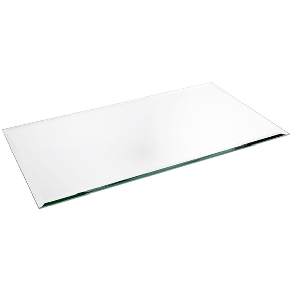 Plymor 10" x 18" Rectangle, 5mm Thick Beveled Glass Mirror