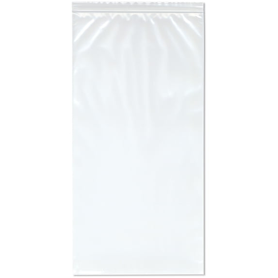 Plymor 10" x 20" (Case of 500), 4 Mil Heavy Duty Zipper Reclosable Plastic Bags