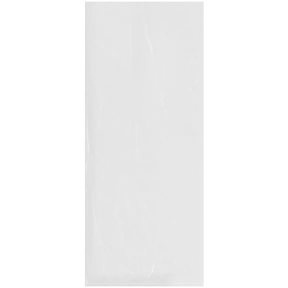 Plymor 10" x 24" (Pack of 500), 1.25 Mil Flat Open Clear Plastic Poly Bags